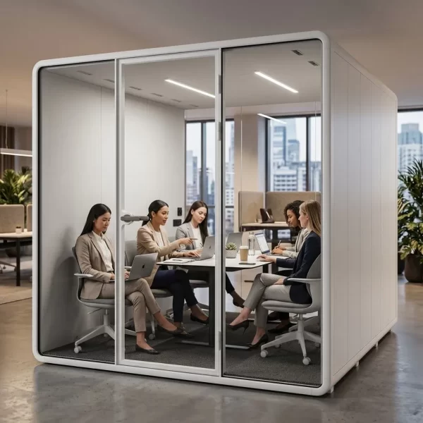 WHITE OFFICE BOOTH XL