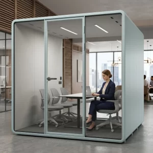 BLUE OFFICE BOOTH XL