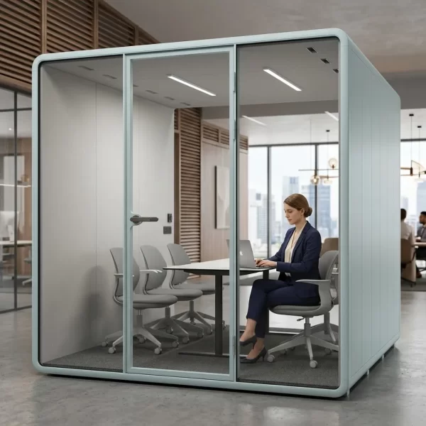 BLUE OFFICE BOOTH XL