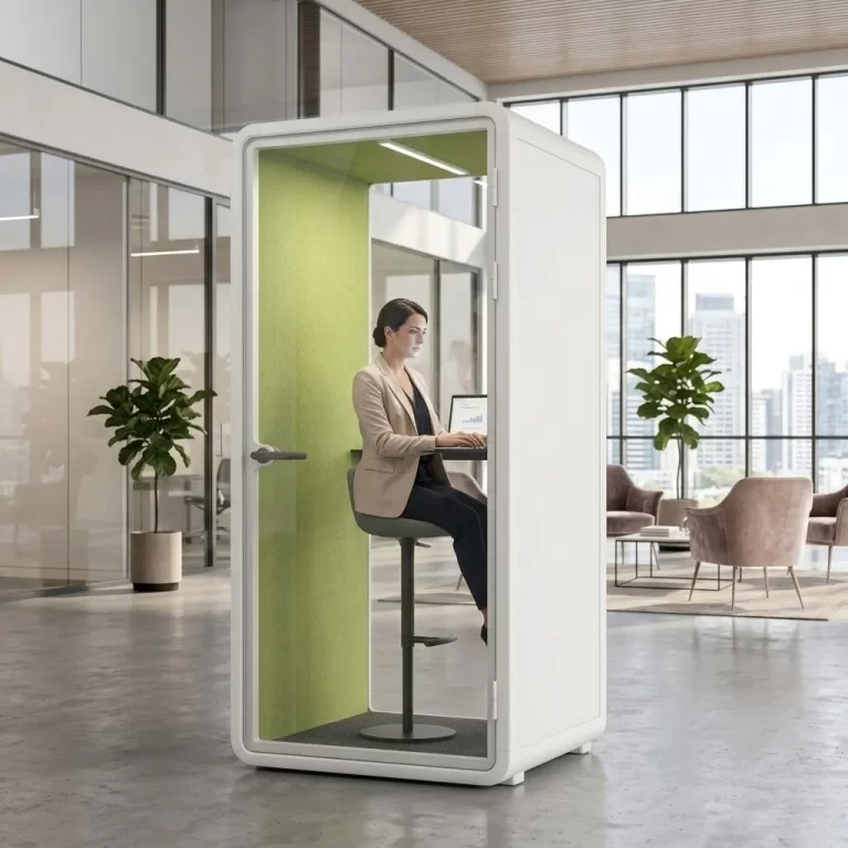 WHITE OFFICE BOOTH S