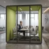 BLACK & GREEN OFFICE BOOTH XL