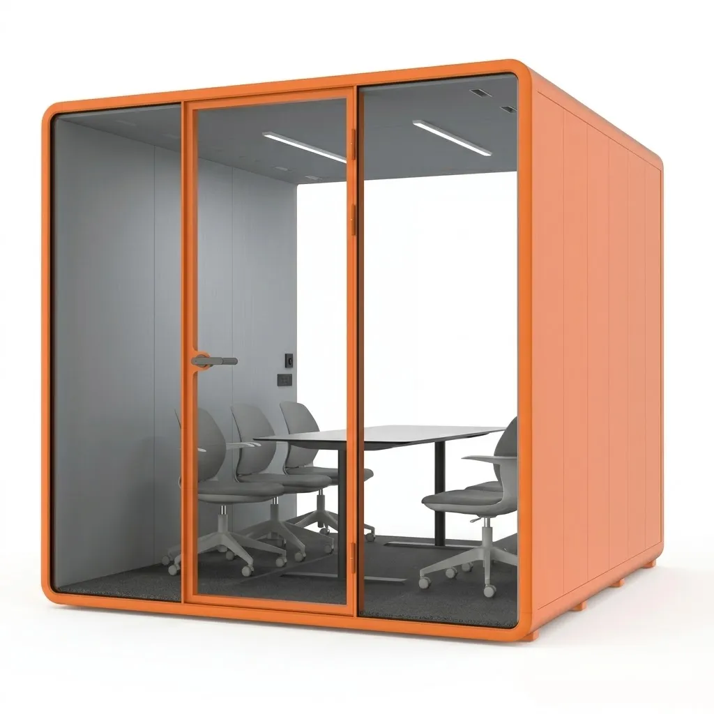 TANGERINE OFFICE BOOTH XL