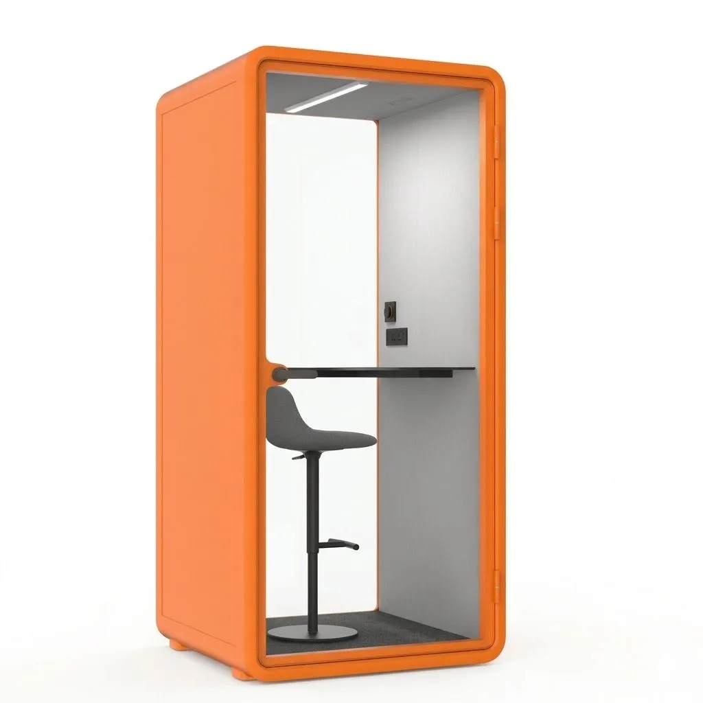 Tangerine Office Booth S