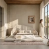 Viviana Arched Upholstered Headboard | Majestic Home