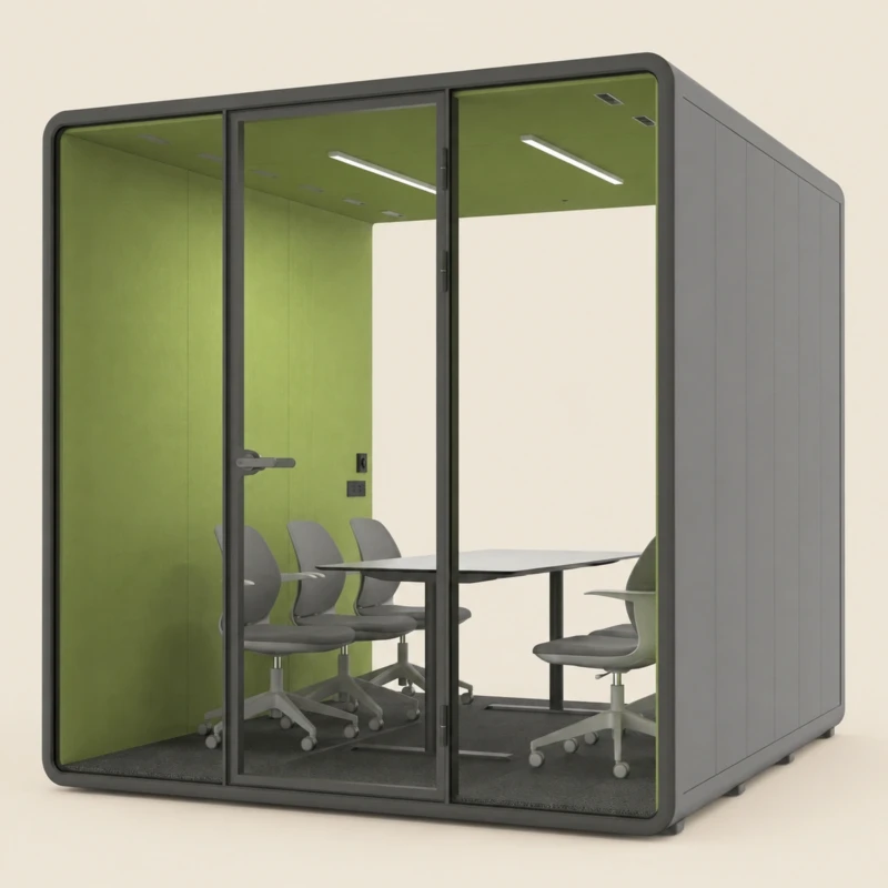 Black & Green Office Booth XL | Majestic Home UAE
