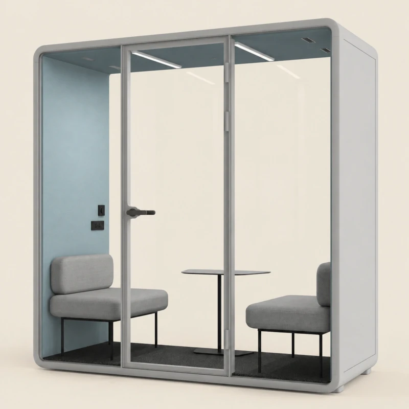 Grey Office Booth Sl | Office Booth | Majestic Home UAE