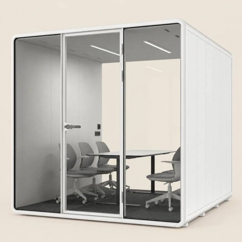 White Office Booth XL | Office Booth | Majestic Home UAE