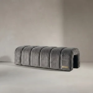 Buy Amelina Mocha Upholstered Bed Bench UAE | Luxury Seating
