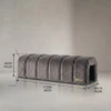 AMELINA GREY UPHOLSTERED BED BENCH - luxury furniture Dubai UAE
