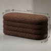 BELLANO MODERN BROWN BED BENCH - luxury furniture Dubai UAE