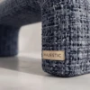 CAMILA BLUE BOULCE BED BENCH - luxury furniture Dubai UAE