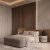 Clorina Bed Bench | Luxury Taupe-Grey Layered Bench 2026 Luxury