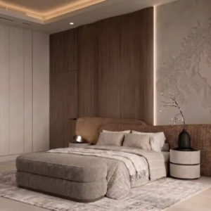 Clorina Bed Bench | Luxury Taupe-Grey Layered Bench 2026 Luxury