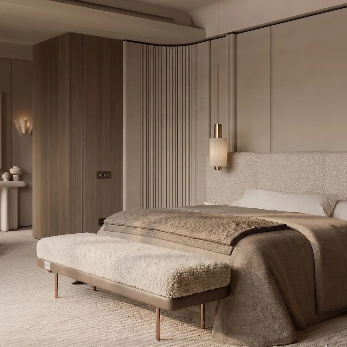 Darina Modern Bed Bench | Majestic Home UAE