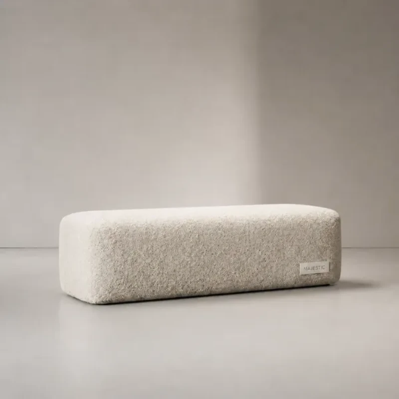 Buy Isabella Bed Bench Online UAE | Cream Bouclé 2026