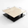 Luvita Coffee Table – Travertine & Wood | Modern Design