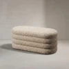 Mirabella Bed Bench UAE | Luxury Beige Textured Seating