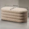 MIRABELLA WOVEN BEIGE BED BENCH - luxury furniture Dubai UAE