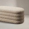 MIRABELLA WOVEN BEIGE BED BENCH - luxury furniture Dubai UAE