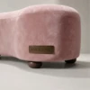 TORINO PINK CURVED BED BENCH - luxury furniture Dubai UAE