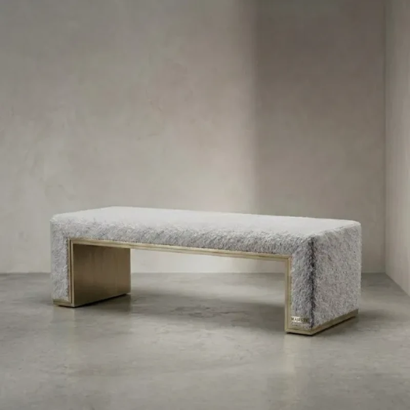 Velora Modern Blue Bed Bench