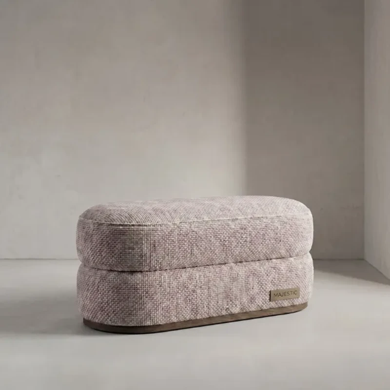 Vista Bed Bench | Luxury Beige Layered Bench 2026 Luxury
