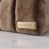 Zelina Beige Velvet Bed Bench | Majestic Home UAE