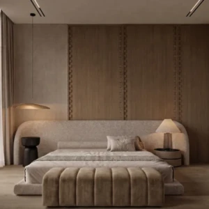 Buy Zelina Bed Bench UAE | Luxury Camel Channel-Tufted Seating 2026 Luxury