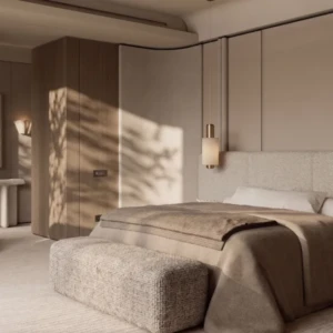 Buy Zoiva Bed Bench UAE | Luxury Neutral Textured Seating 2026 Luxury