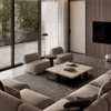 Luvita Coffee Table – Travertine & Wood | Modern Design