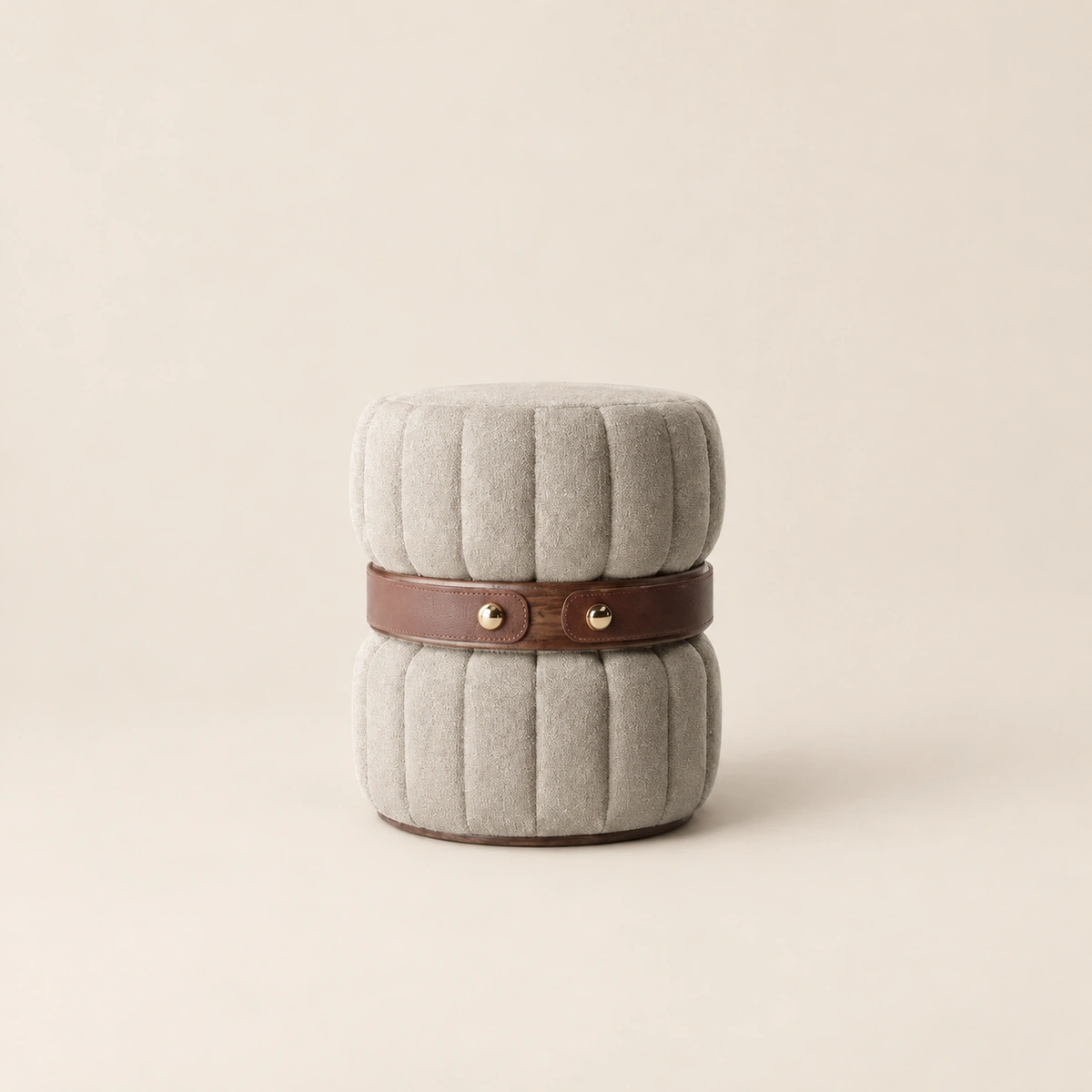 Rita Luxury Leather Ottoman