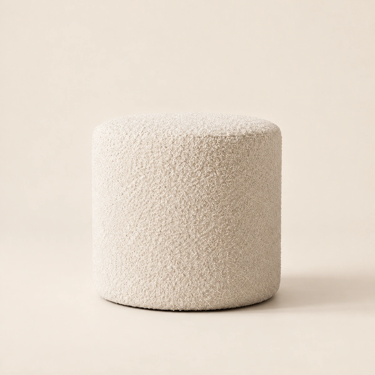 Sofina Beige Boucle Ottoman