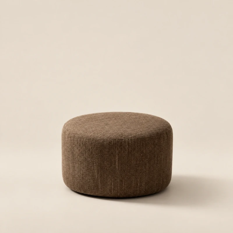 Gaina Ottoman – Sculptural Woven Cylinder Seat 2026 Luxury