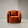 Luxury orange arm chair in UAE