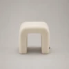 Ana Ottoman – Sculptural Arch Boucle Accent Seat