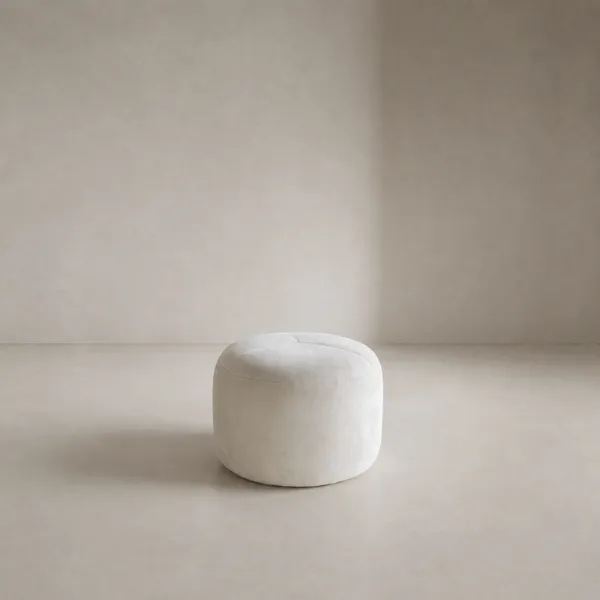 Aurona Ottoman – Luxury Velvet Pouf Accent Seat