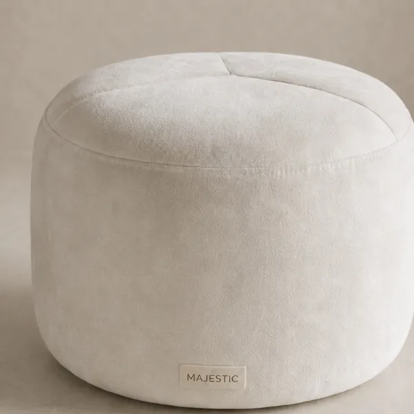 Aurona Ottoman – Luxury Velvet Pouf Accent Seat