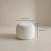 AURONA VELVET POUF OTTOMAN - luxury furniture Dubai UAE
