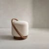 CAROLINA BOUCLE POUF OTTOMAN - luxury furniture Dubai UAE