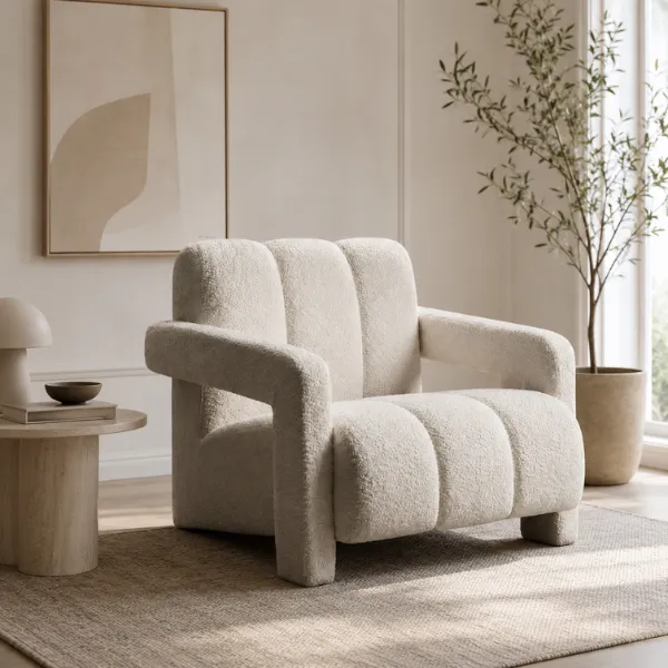 MODERN BEIGE ARM CHAIR IN UAE