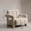 CINTIA MODERN UPHOLSTERY ARM CHAIR - luxury furniture Dubai UAE