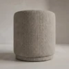 Cortina Ottoman | Linen Cylinder Ottoman for Modern Interiors