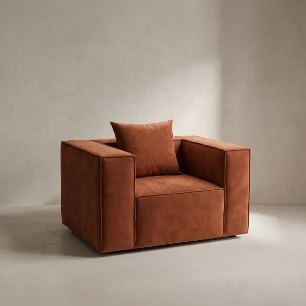 Luxury velvet arm chair in UAE