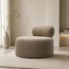 Erina Armchair – Modern Boucle Accent Chair | Majestic Home