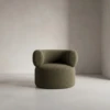 Luxury green boucle Arm chair in UAE