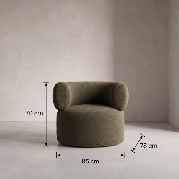 Luxury green beige Arm chair in UAE