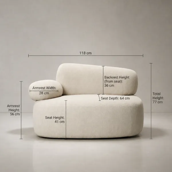 Luxury Beige Arm chair in UAE