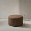 Gaina Ottoman – Sculptural Woven Cylinder Seat