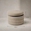 GIONA LINEN LUXURY OTTOMAN - luxury furniture Dubai UAE