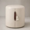 leather drum ottoman modern luxury